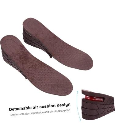 FOMIYES Height Increase Insoles - 1 Pair Comfortable Heel Shoe Lifts for Men & Women - Arch Support & Heightening Coffee 27x8.5 cm for Outdoor Shoes - Buy Online on GoSupps.com