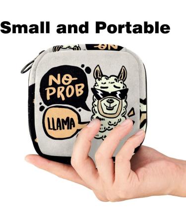 Cool Alpaca Quote Menstrual Cup Pocket | Large Zip Bags for Period Products & Inserts | Stylish Storage for Women & Girls - Buy Online on GoSupps.com