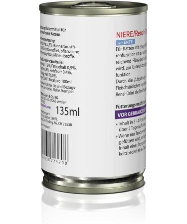 KATTOVIT - Renal/Kidney Drink for Cats | Dietary Drink for Cats to Support Kidney Function for Adult Cats Motivate Cats to Increase Water Intake | 12 x 135 ML - Buy Online on GoSupps.com