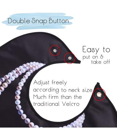 Washable Waterproof Adult Bibs for Women with Crumb Catcher - Pack of 3 - Buy Online on GoSupps.com