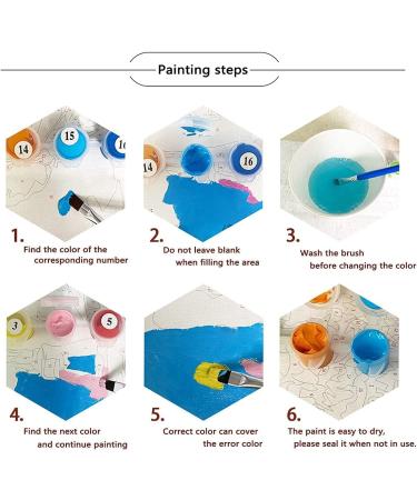 VeGuude Van Gogh Starry Night Paint by Numbers Kit | DIY Oil Painting for Adults & Kids | Home Wall Decor Gift | 12x16 inch - Buy Online on GoSupps.com