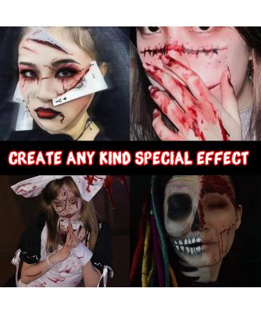 Buy Depvision 60ml Alcohol Based Fake Blood for Special Effects Makeup | Professional Waterproof Dark Wound Color - Buy Online on GoSupps.com