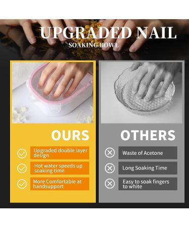 Nail Soaking Bowl Set for Gel Polish, Dip Powder & Cuticle Care - Manicure Tools Included - Buy Online on GoSupps.com