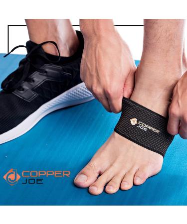 Copper Joe 4 Pack Arch Support - Best Copper Brace for Arch Pain Relief - Plantar Fasciitis Foot Supports for Men and Women - Large/X-Large (4-pack) - Buy Online on GoSupps.com