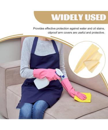 OSALADI Arm Sleeves Covers 45cm Arm Protectors with Elastic End Waterproof Arm Protection Guard Oversleeves for Work Lab School Cleaning - Buy Online on GoSupps.com