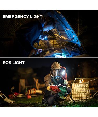TOVINANNA Long Range Waterproof Flashlight Led Torch Lamp Flashlight Rechargeable Led Torch Light Rechargeable Led Rechargeable Flashlight Lantern Aluminum Alloy Multifunction 5000mah 16.30X4.30X3.10CM - Buy Online on GoSupps.com