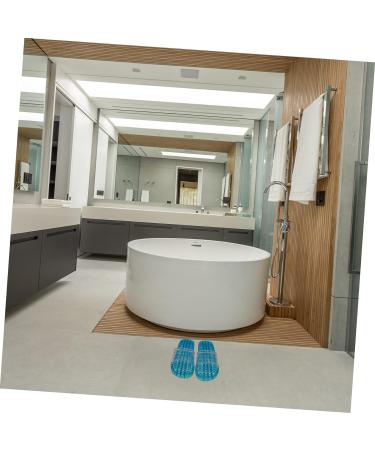 MAGICLULU 2 Pairs Slippers Quick Drying Shower Slippers Green Home Indoor Slippers Non Dorm Shoes Gym Foot Spa Soak Tub Shower Footware Massaging Travel Pvc Household Plastic Barrel 28x10.3cm 11x5pcs Bluex5pcs - Buy Online on GoSupps.com