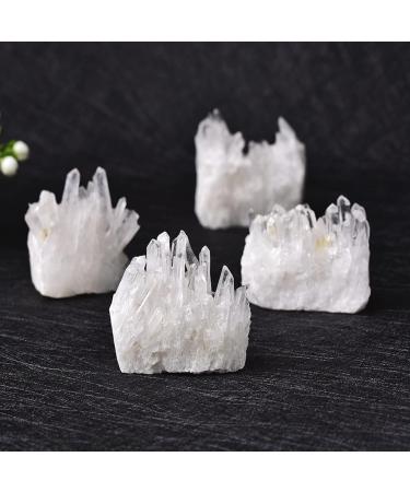 Natural Crystal Rough 1PC Natural Crystal Cluster Original Specimen Piece High Penetration Crystal Trophy Home Decor Gift (Color : White Size : 40-60g) 40-60g White - Buy Online on GoSupps.com
