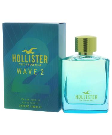 Hollister Wave 2 Eau de Toilette Spray Men 3.4 Ounce - Buy Online on GoSupps.com