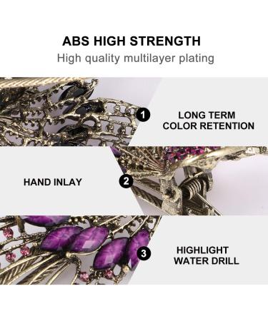 Buy TOYANDONA Rhinestone Hair Clips for Women - Purple Alloy Bobby Pins & Snap Barrettes | International Shipping Available - Buy Online on GoSupps.com
