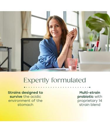 MegaFood MegaFlora Probiotic Plus - Probiotics for Women and Men Digestive Health - 50 Billion CFUs & 14 Strains - Immune Support Supplement - Vegetarian - 60 Capsules 60 Count (Pack of 1) - Buy Online on GoSupps.com