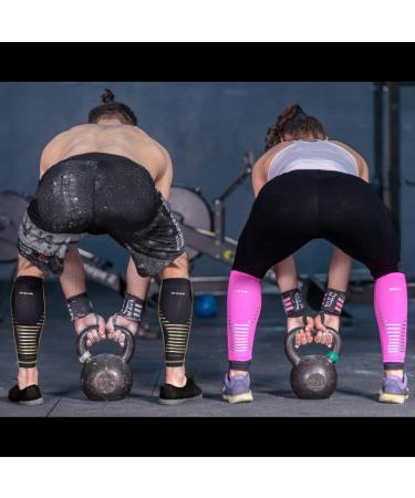 Mava Sports Calf Sleeves Compression for Runners - Unisex Gold Small | Enhance Performance & Recovery - Buy Online on GoSupps.com