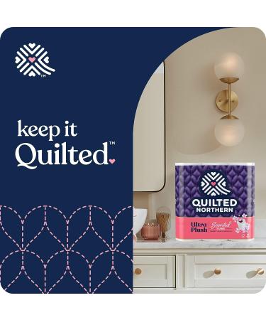 Quilted Northern Ultra Plush Toilet Paper with Sweet Lilac & Vanilla Scent, 6 Mega Rolls - 3-Ply Bath Tissue - Buy Online on GoSupps.com