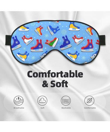 Shop Hockey Elements Creative Patterned Sleep Mask | Adjustable Breathable & Fashionable Eye Mask for Comfort - International Shipping Available - Buy Online on GoSupps.com