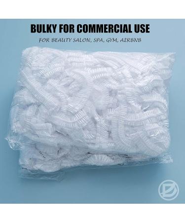 50 PCS Waterproof Disposable Shower Caps for Women and Men - Clear Plastic Hair Cap for Bath, Dye, Deep Conditioning - Portable for Spa, Hotel, Travel - Buy Online on GoSupps.com