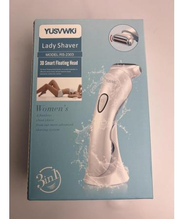 Buy Electric Razor for Women | Waterproof Bikini Trimmer & Shaver for Face Legs Armpits | Painless Wireless with LED Light - Buy Online on GoSupps.com