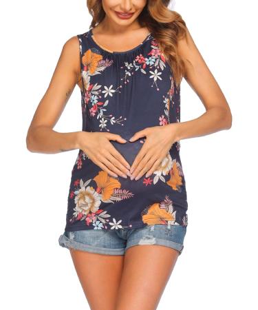 UNibelle Women's Maternity Nursing Tank Top - Sleeveless Double Layer Pregnancy Shirt (Size S-XXL) - Buy Online on GoSupps.com