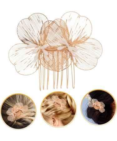 HONMEET Bridal Headwear Hair Clips for Wedding Hair Accessories Hair Pins Gold Hair Clips Hair Comb for Bride Metal Hair Comb Womens Headpiece Bridal Hair Clips Zinc Alloy - Buy Online on GoSupps.com