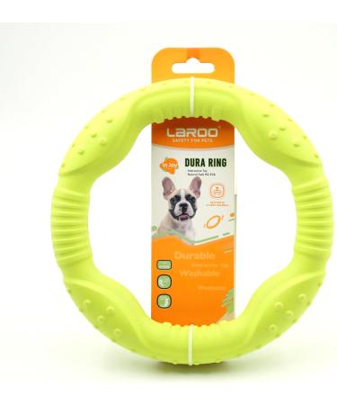 Laroo Indestructible Dog Frisbee - Floatable Flight Disc Toy for All Dog Sizes | Perfect for Summer Training | 22cm Green - Buy Online on GoSupps.com