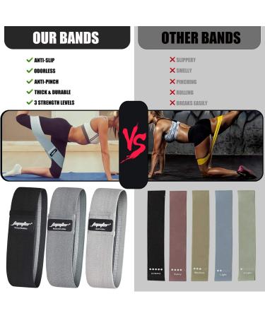 Resistance Bands for Legs and Butt | Set of 3 Hip & Booty Bands for Glute Training | Perfect for Squats & Workouts - Buy Online on GoSupps.com