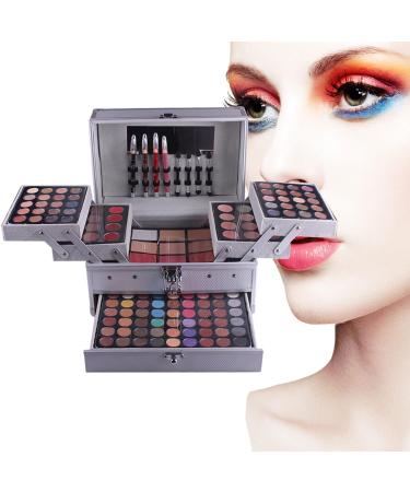 132 Colors Make up set teenagers girls Cosmetic Palette Set include Eyeshadow Palette Lipstick Blush Foundation Concealer Face Powder Mascara Lipgloss Brush for Every Woman 132PCS