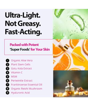 Vitamin C Serum for Face - Advanced Anti-Aging Glow Treatment with Vitamin E Hyaluronic Acid & Aloe - Brightening Skin Care for Women 1fl Oz - Buy Online on GoSupps.com
