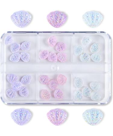 30 Resin Nail Art Decorations 3D Shells Ornaments For Jewelry DIY UV Gel Design Manicure Accessories Nail - Buy Online on GoSupps.com