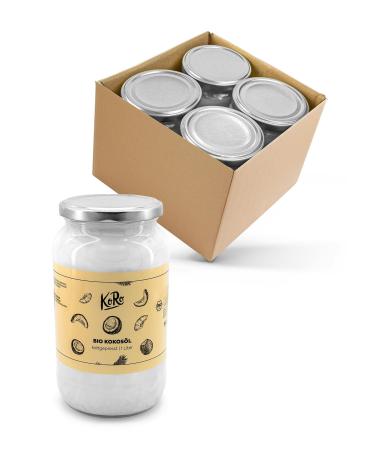 KoRo - Organic Coconut Oil 6 x 1 L