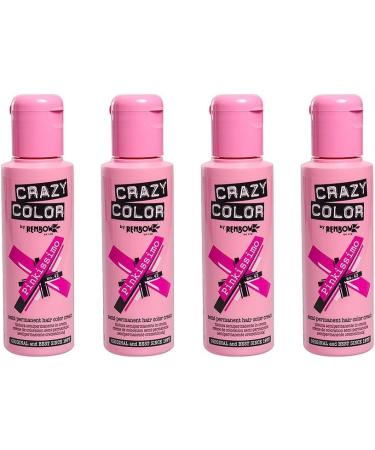 Buy Renbow Crazy Color Semi Permanent Hair Color Cream Pinkissimo No.42 - 100ml (4 Bottles) | International Shipping Available - Buy Online on GoSupps.com