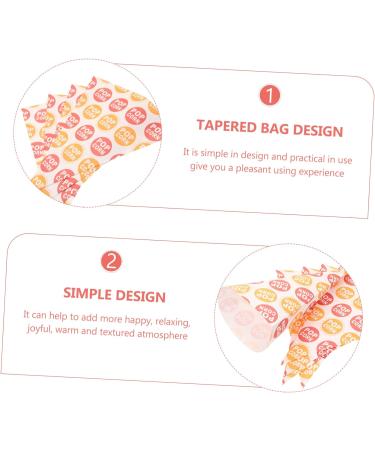 minkissy 50pcs Popcorn Bag Christmas Gift Bags Treat Bags Snacks Cookies Pink Popcorn Clear Goody Bags Piping Bags Halloween Candy Goodie Bag Treats for Child Paper Disposable Biscuit - Buy Online on GoSupps.com