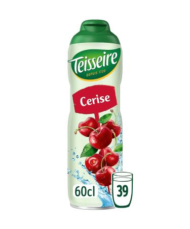 Teisseire Cherry Syrup for Refreshing Drink Cocktails Recyclable Bottle 60cl