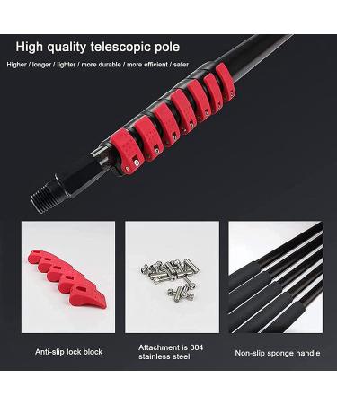 Telescopic Water Fed Pole Outdoor Window Cleaning System Telescopic Cleaning Brush with 65 Feet Hose Car Glass Washing Equipment Tool Extension Pole Water Spray Washer 50cm Brush Head 18FT / 5.4 M 18FT / 5.4 M 50cm brush head - Buy Online on GoSupps.com
