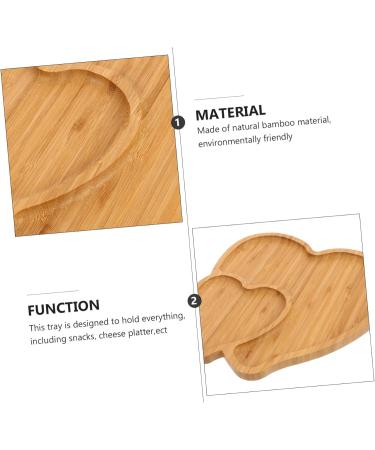 ABOOFAN 1pc Wooden Dessert Plate Jewelry Tray Food Tray Sushi Serving Dishes Cake Serving Dish Tableware Nut - Buy Online on GoSupps.com