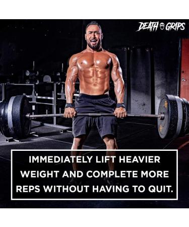 JerkFit Death Grips Lifting Straps with Padded Support - Medium - Buy Online on GoSupps.com