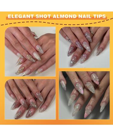 Venares 500 Almond Nail Tips - Short Pre-Polished Soft Gel Tips with Glue | 10 Sizes for Perfect Nails - Buy Online on GoSupps.com