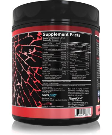 Best Tasting Gorilla Mode Nitric Stimulant Free Pre-Workout - Massive Pumps, Vasodilation, Power - 646g (Tigers Blood) - Buy Online on GoSupps.com