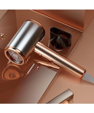 New Hair Dryer Anion Fast Drying Low Noise Hair Dryer Cold and hot Hair Dryer Black gold purple - Buy Online on GoSupps.com