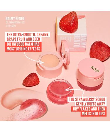 Kaja 3-in-1 Sculpting Trio Play Bento in Dolce Cappuccino + Lip Balm and Strawberry Ros Scrub Bundle - 0.4 Oz - Buy Online on GoSupps.com