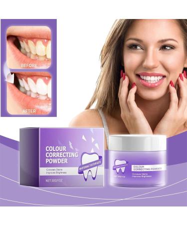IAEXUOQC 5 Days Teeth Whitening Powder Violet Teeth Cleaning Powder Tooth Restoration Mineral Powder Tooth Stain Remover Powder Freshening Breath - Buy Online on GoSupps.com