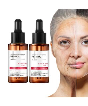 2 piece Dr.Lucel Retinol-Folderum 37ml retinol serum for the face against aging PEG-8 Complex 2-minute folding serum skin care for sensitive skin for all skin types
