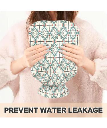 Moroccan Hot Water Bottle with Soft Fleece Cover - 2L Hot Water Bag for Comfort & Pain Relief - Buy Online on GoSupps.com