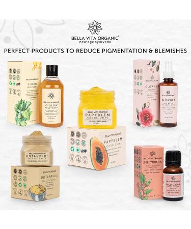 Bella Vita Organic Papaya Face Cream Gel - Glow Pigmentation & Blemish Removal with Saffron | 60g - Buy Online Now - Buy Online on GoSupps.com