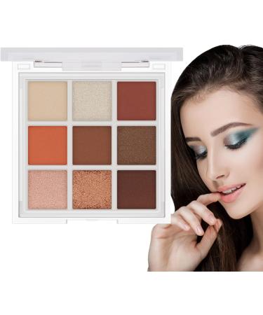 Colorful Eyeshadow Palette - Velvety Eye Shadow Pallet 9 Colors Highly Pigmented Eye Shadow Waterproof Smokey Professional Beauty Makeup Kit for Women Girls Frifer 02 - Buy Online on GoSupps.com
