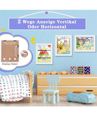 Dydhrer 2-Piece Front Opening Picture Frame for Children's Drawings - A4 Fillable Frames for Kids' Art | International Shipping - Buy Online on GoSupps.com