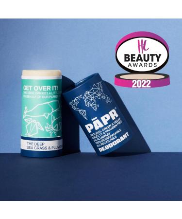PAPR - Nature Powered Clinically Proven All Natural Deodorant in Zero Waste Paper Packaging (The Deep) - Buy Online on GoSupps.com