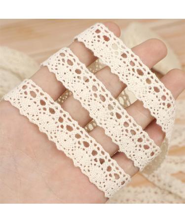 Vintage Beige Lace Trim Roll - 54 Yards for Sewing, Crochet & DIY Crafts - Buy Online on GoSupps.com