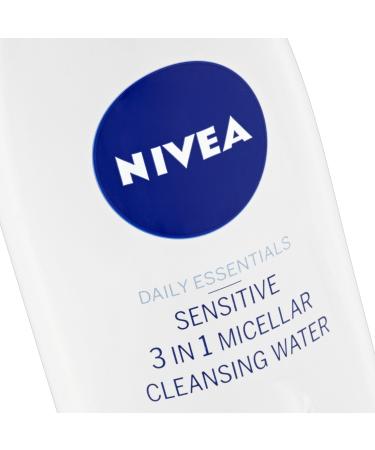 Nivea Daily Essentials Sensitive 3-in-1 Micellar Cleansing Water | 200 ml Pack of 3 | Hydrate & Cleanse | International Shipping Available - Buy Online on GoSupps.com