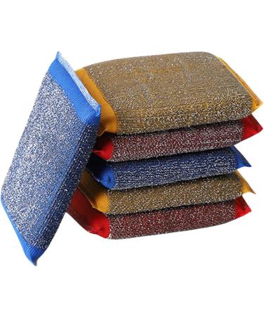 Wire Dishwashing Scrubber | Non-Scratch Washing Scrub Pads - Household Cleaning Tools Reusable Dishwashing Scrub Sponge for Kitchen Sink Faucets Colorful2 - Buy Online on GoSupps.com