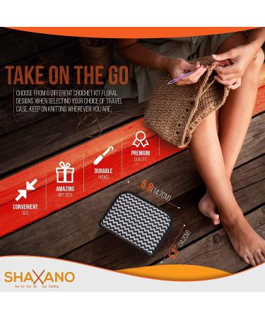 31Pcs Crochet Kit for All Levels | 9 Sizes Hooks Set & 22 Accessories | Ideal for Crocheting and Arthritic Hands | Black - Buy Online on GoSupps.com