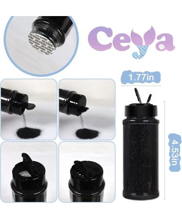 Ceya 3.5oz Ultra Fine Black Glitter Powder for Slime, Resin Craft, Jewelry - 0.008mm - Festive Makeup & Wedding Cards - Buy Online on GoSupps.com